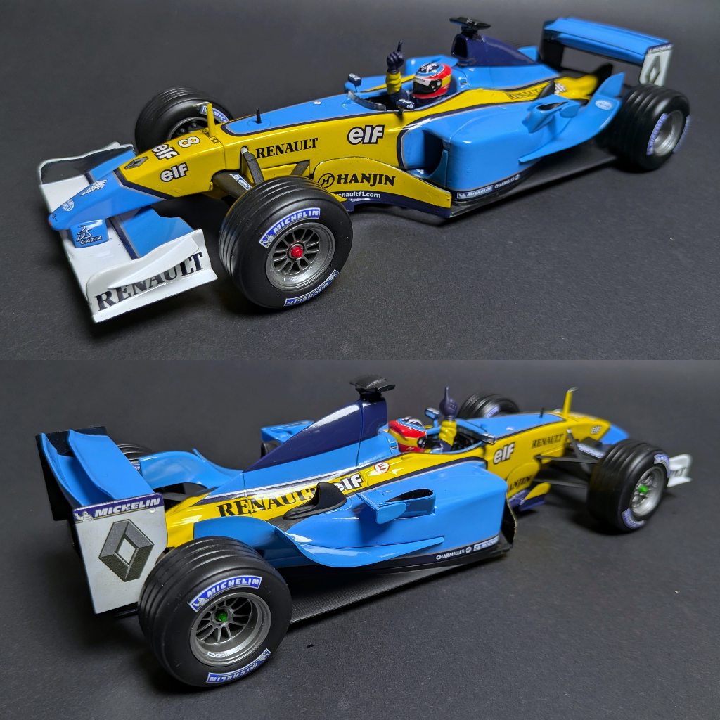 Hot Wheels Racing Renault R23 2003 Hungarian GP First Win - Fernando Alonso - 1/18 Scale