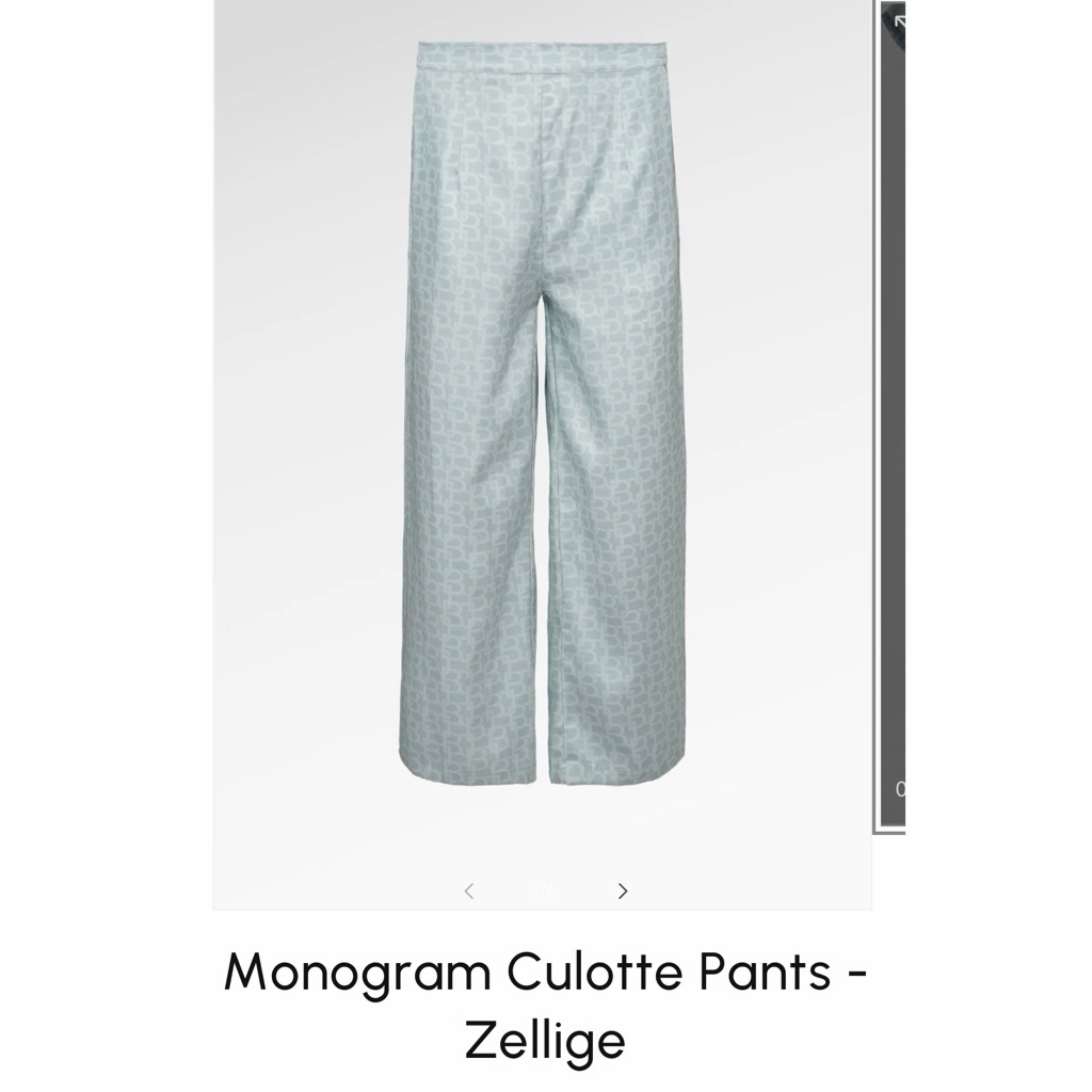 Monogram cullote Benang Jarum (XL)