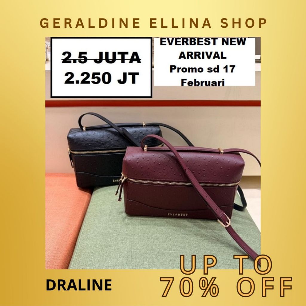 Tas selempang EVERBEST Wanita perempuan ORIGINAL SALE seri DRALINE