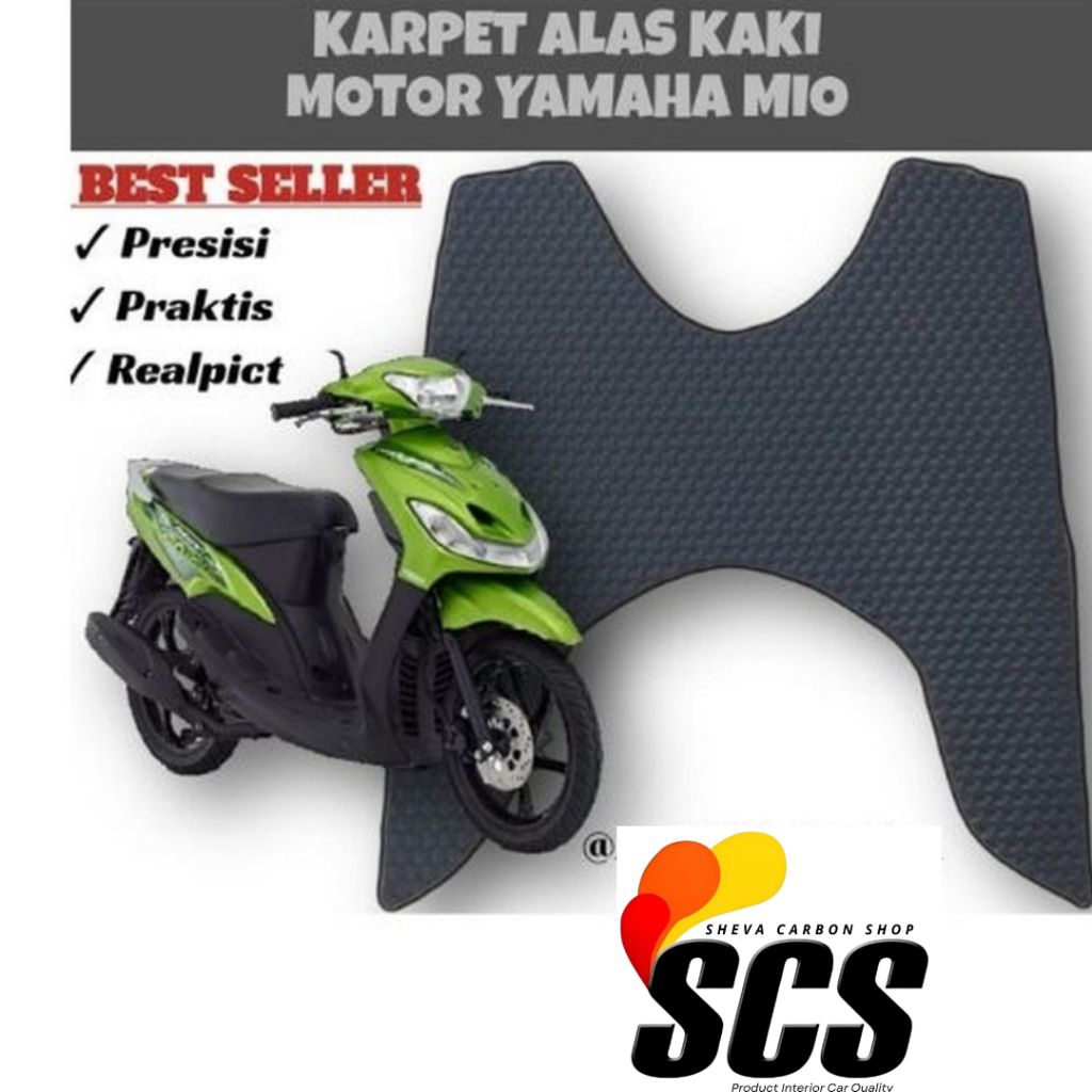Karpet Alas Kaki Motor Mio Smile/Mio sporty bahan spoon premium