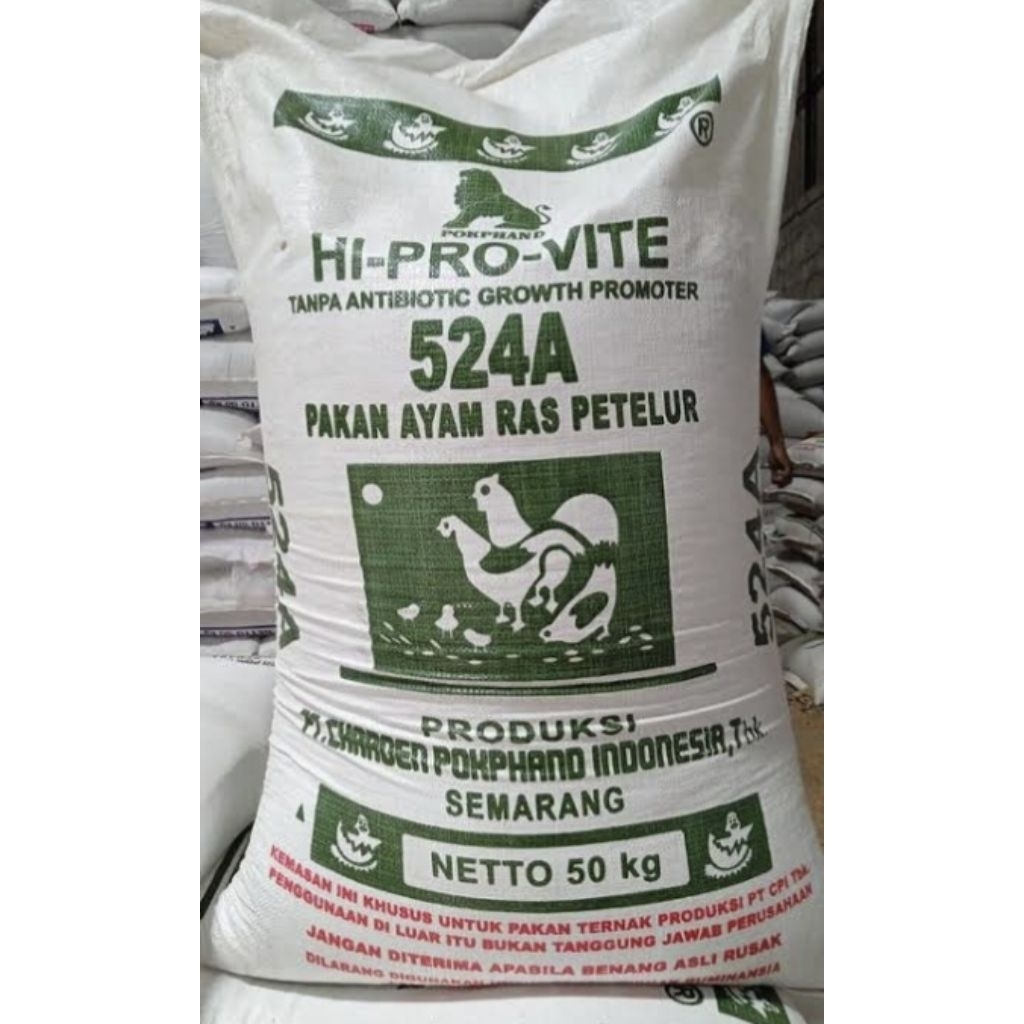 Pakan ayam petelur layer pokhpan hi pro vite  524a