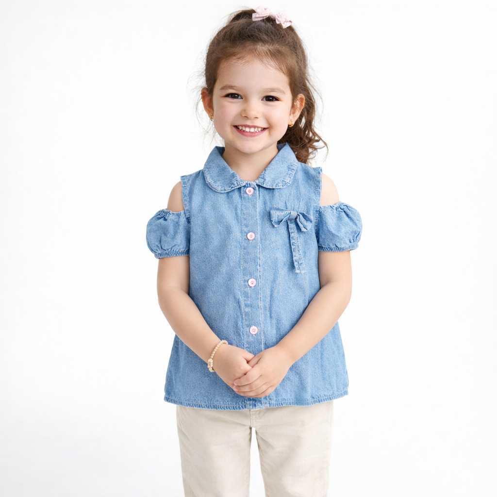 Dress Anak Perempuan Jeans Sabrina Premium Lembut 1-5 Tahun