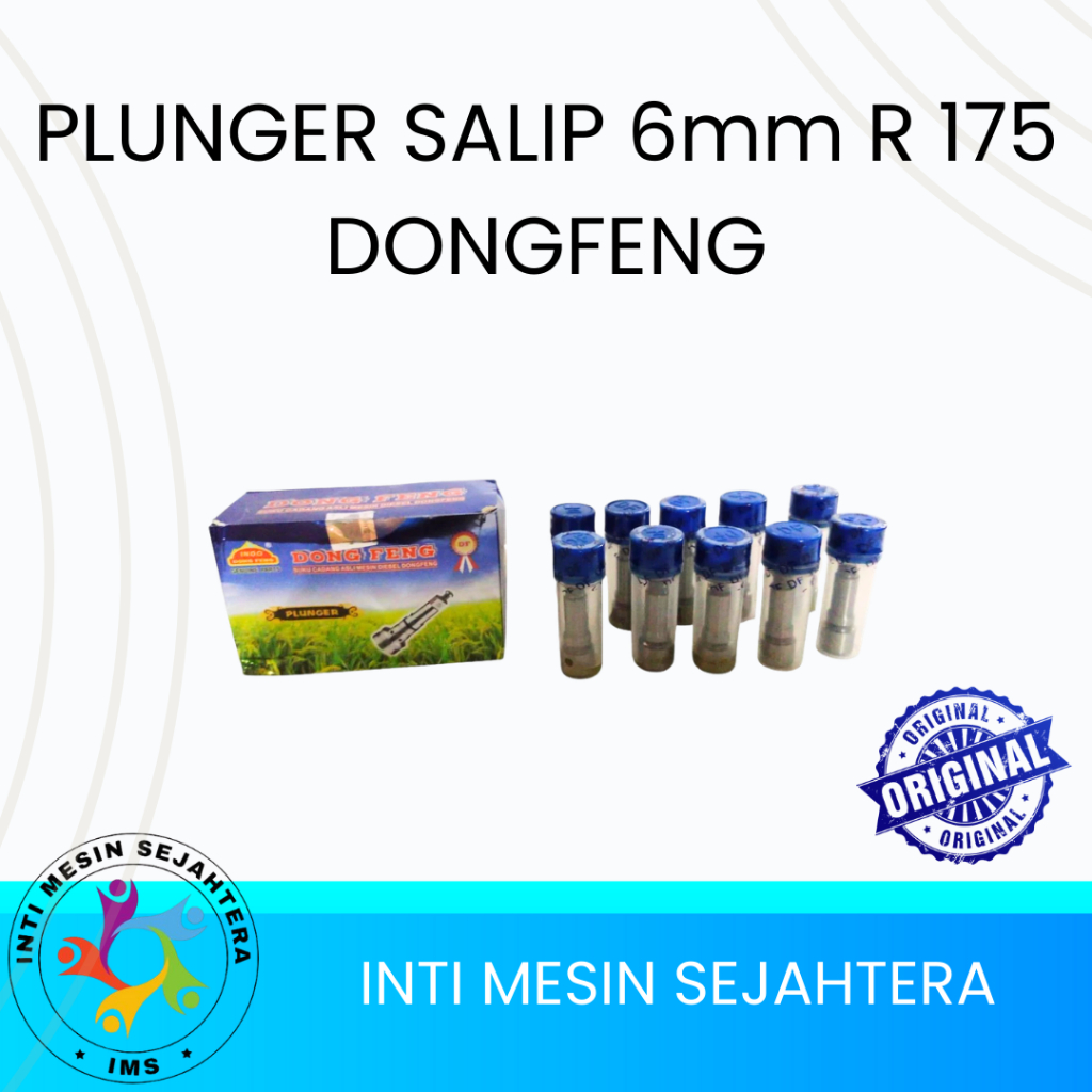 Plunger Pump Mesin Diesel Dongfeng R175 6mm / Plunger Salip Original Sparepart Diesel