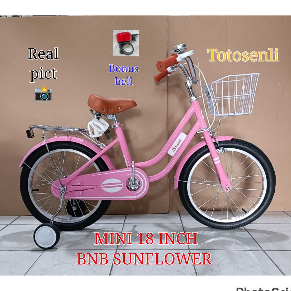 sepeda anak mini 18 inch sunflower phoenix 2211 phoenix 2207 sepeda anak perempuan keranjang