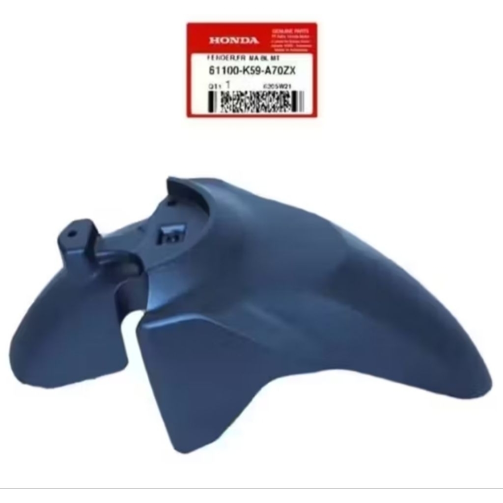 Spakbor Depan Honda Vario 125/150 LED New 2018-2025 biru doff dengan Cat Tahan Lama