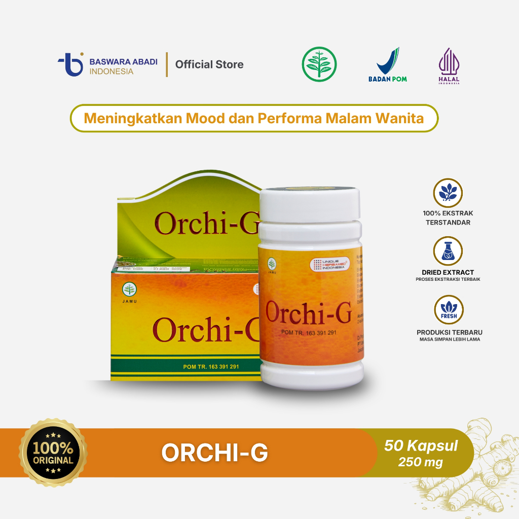 Orchi-G - Meningkatkan Hormon dan Mood Wanita | Obat Hormon Wanita | Obat Menopause