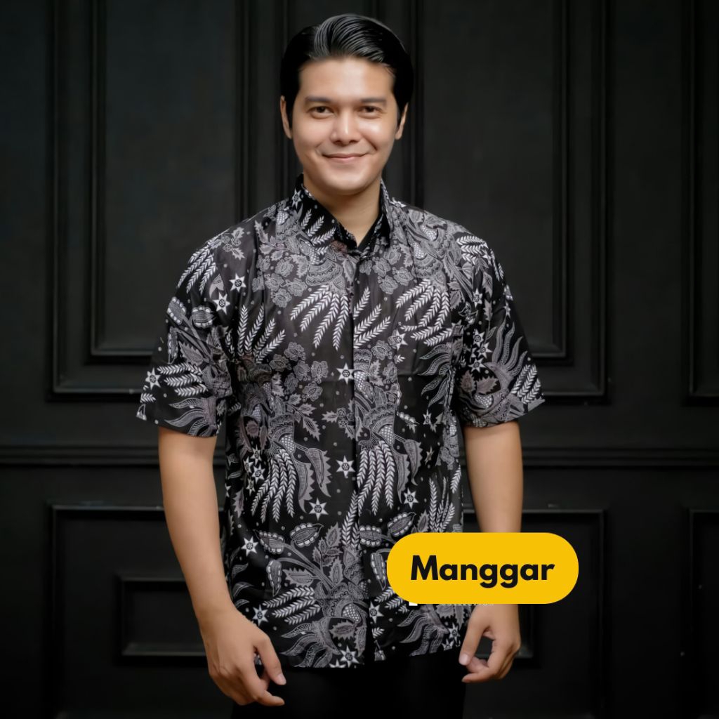 kemeja lengan pendek batik modern