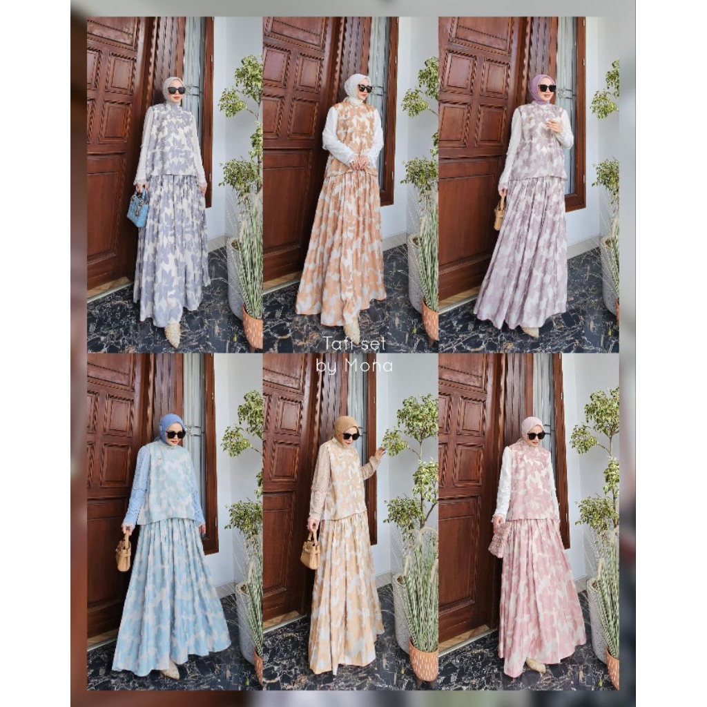 TAFI SET ROK//BY MONA SYARII//LILIE COLLECTION MTP
