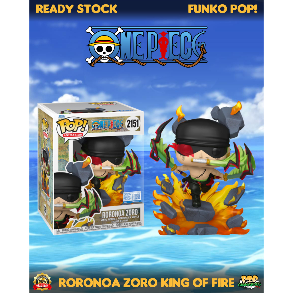 FUnko POP Anime - One Piece - Roronoa Zoro King of Fire #2151