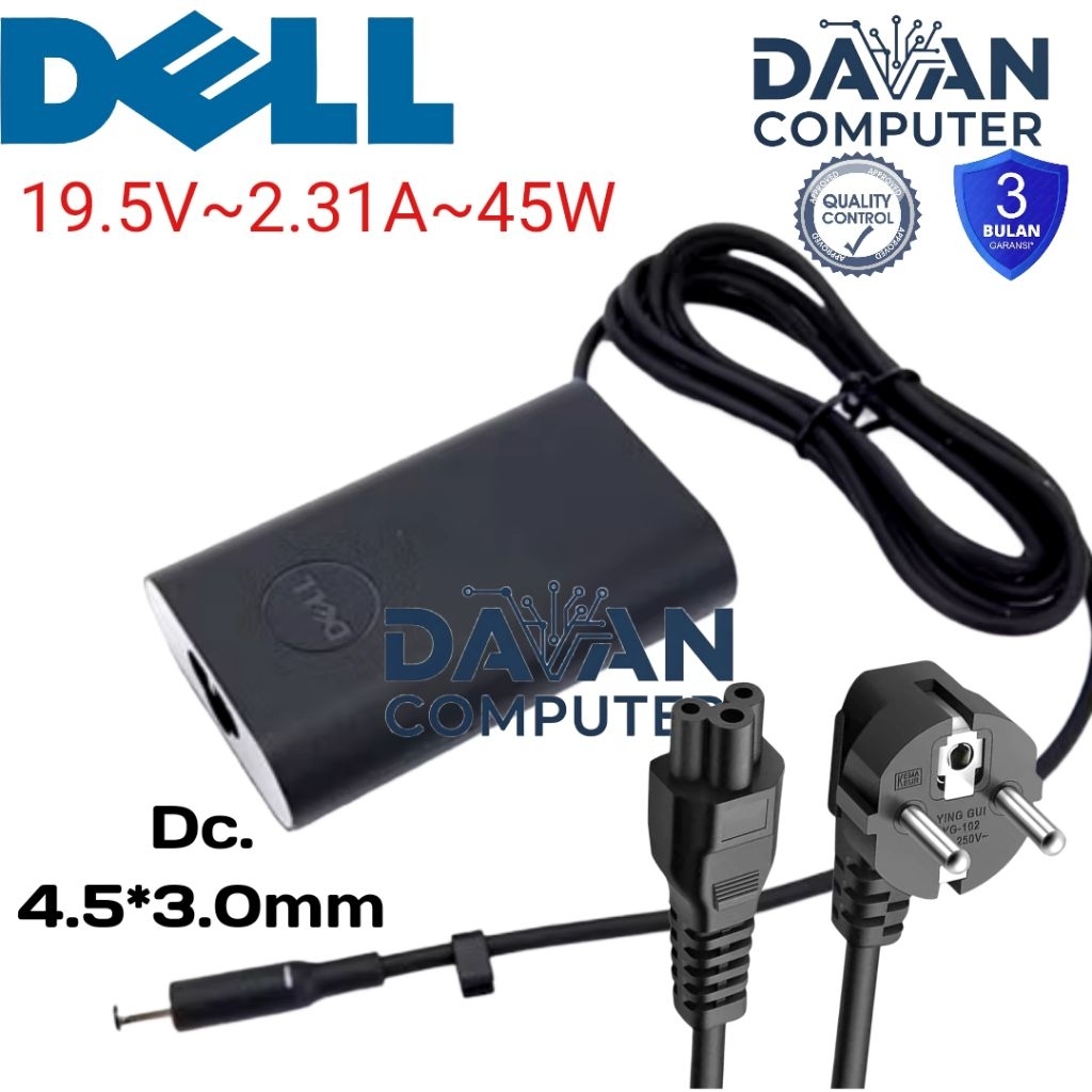 Adaptor charger Dell Latitude 13 Series 3379 7350 7370||Latitude 15 Series 3500 3510 3590|| Original