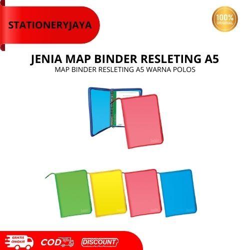 JENIA MAP BINDER RESLETING A5 WRN / Binder A5/ MAP BINDER WARNA RESLETEING