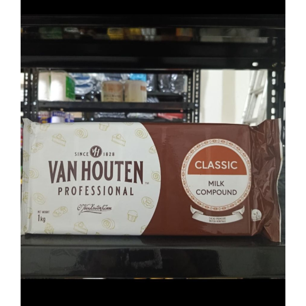 VAN HOUTEN DARK/ MILK/ WHITE COMPOUND BLOK 1KG COKLAT BATANG VAN HOUTEN