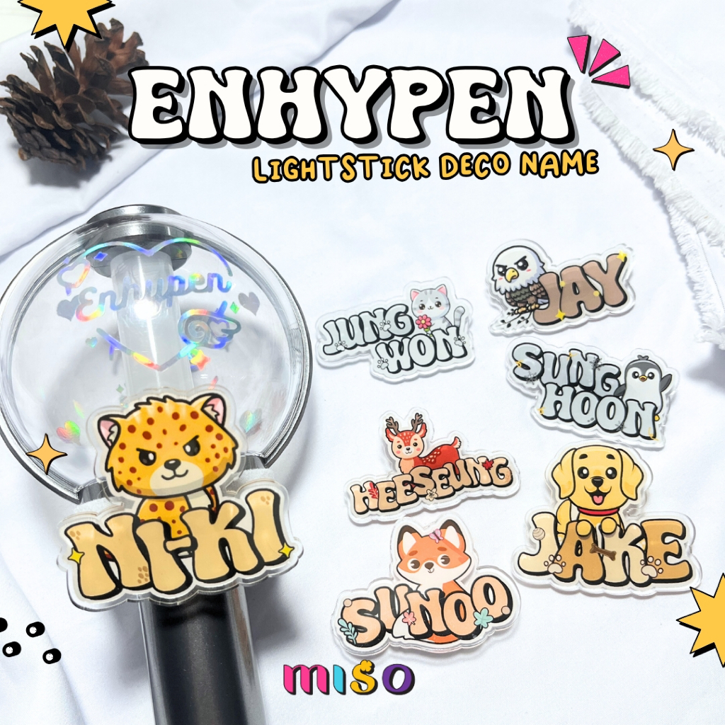 ENHYPEN Lightstick Deco / Dekorasi Lightsick ENHYPEN / Lightstick ENBONG Deco / Hiasan Lightstick / 
