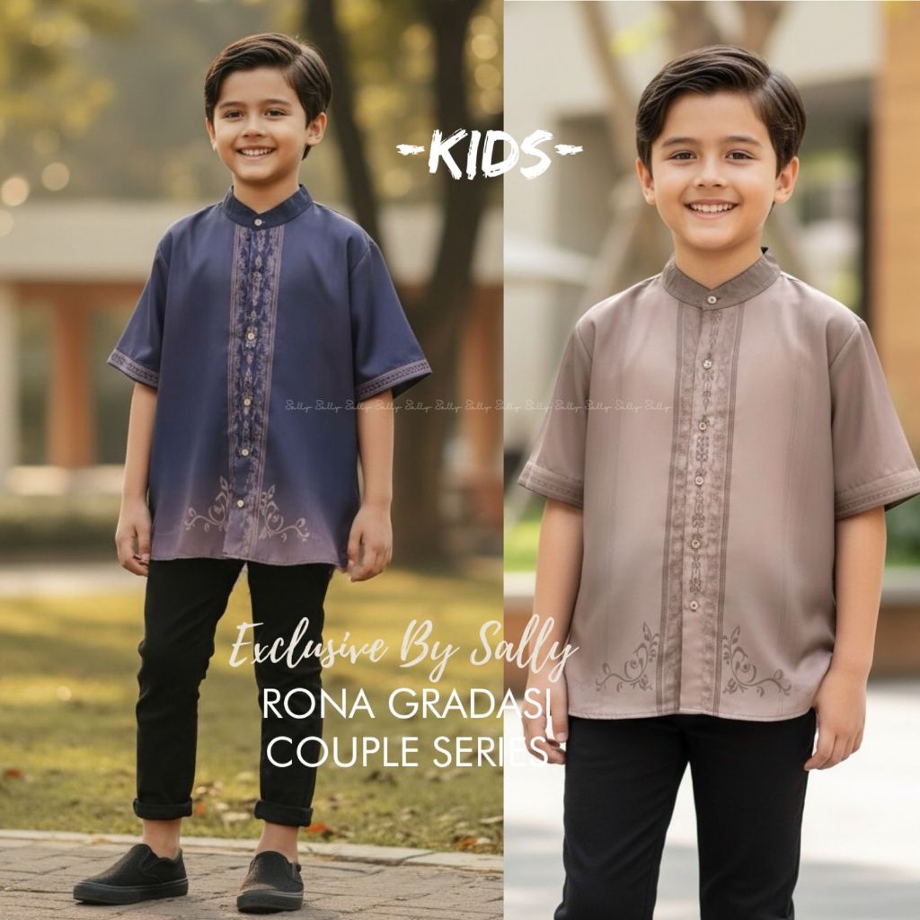 Sally Scarf KEMEJA KIDS RONA GRADASI SARIMBIT- FULL MOTIF printing - sally_scarf