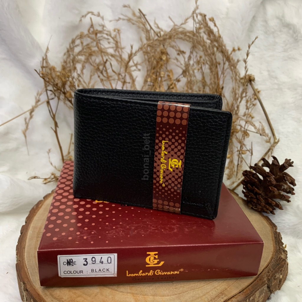 Dompet Lombardi Giovanni Genuine Leather Original Slim 3940 / Dompet Pria