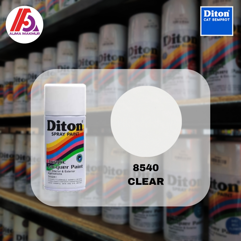 Diton Acrylic 8540 Clear / Pilok Diton 8540 Clear Gloss / Cat Semprot Clear Gloss 300cc / Clear Glos