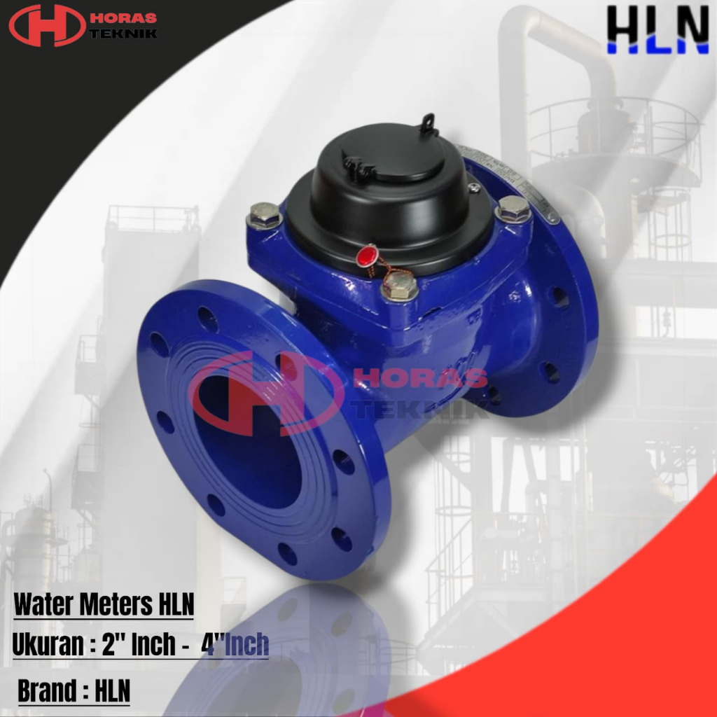 Water Meter HLN Air Limbah 4" Inch | Flow Meter Air Kotor DN100 | Meteran Air Standar ISO ,Model Wol