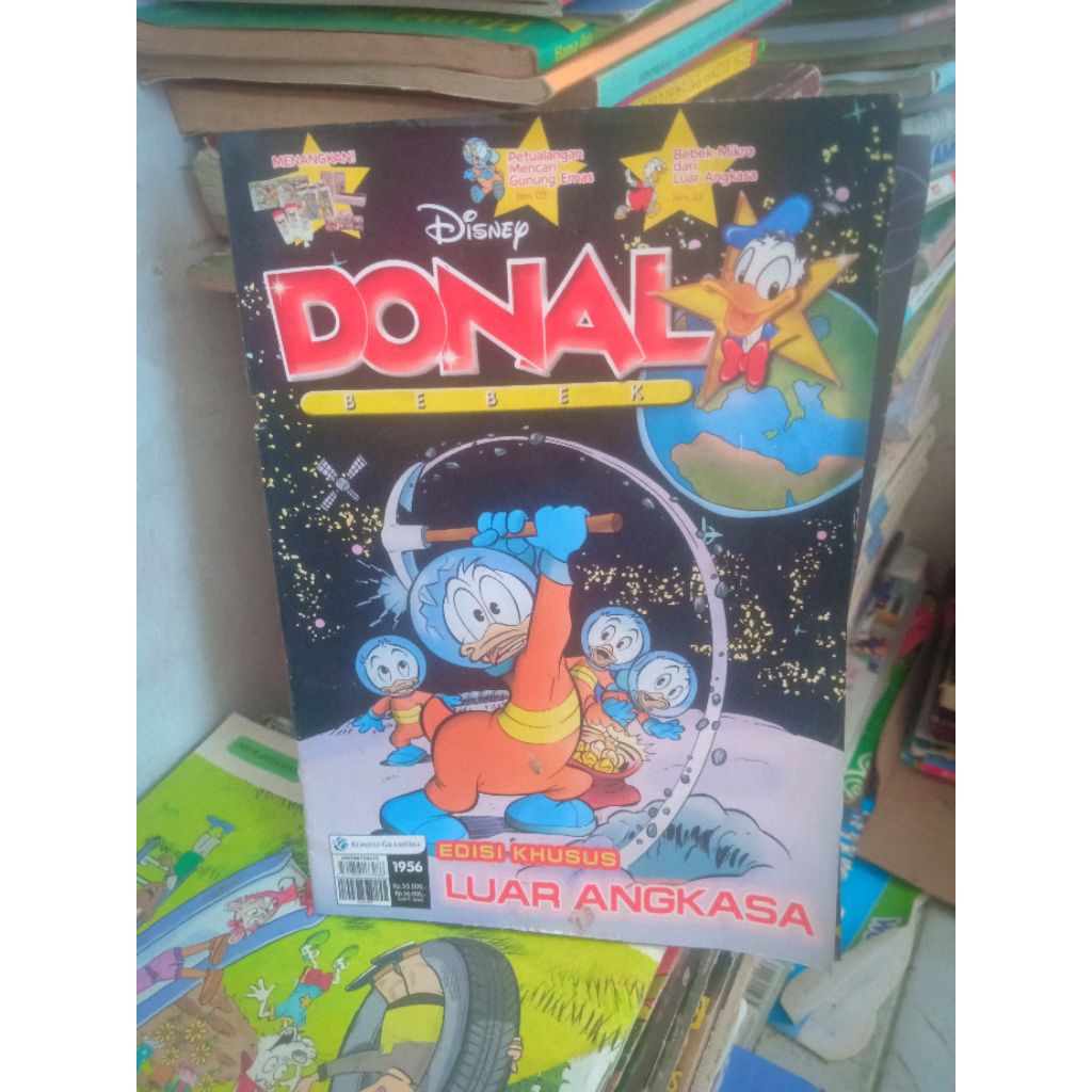 buku majalah Donal bebek Luar Angkasa