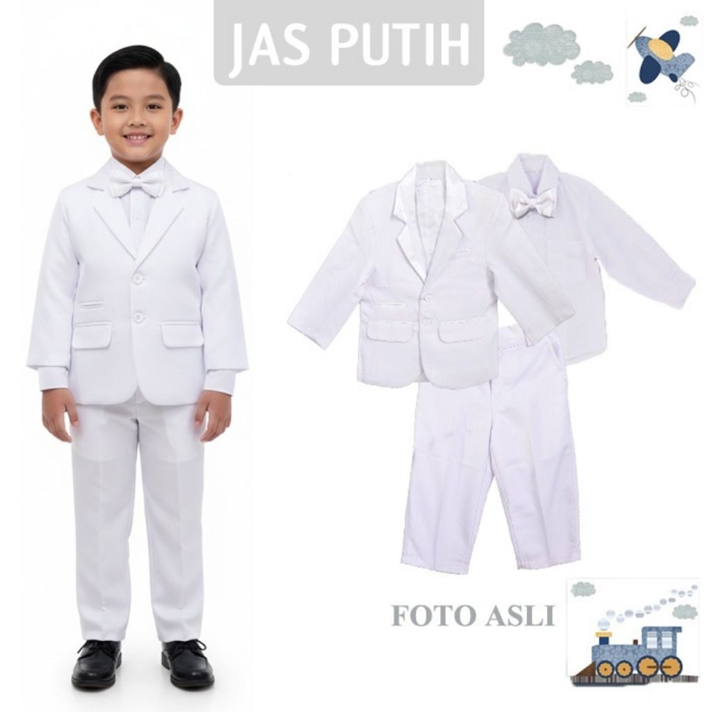 Jas Anak Murah Setelan Tuksedo Anak Jas Bayi Baju Pesta Bayi Setelan Jas Pesta Anak Jas Anak Putih