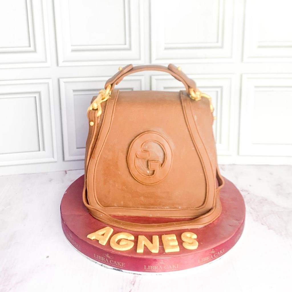 Kue Ulang Tahun/Birthday Cake/Kue Ultah Tema Tas/Kue 3D/tas Cake