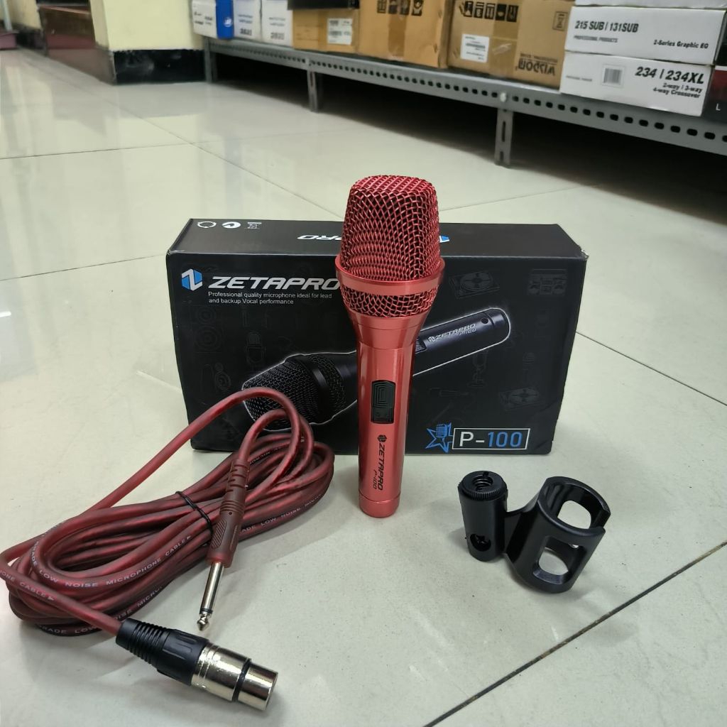 MICROPHONE KABEL ZETAPRO P100 ORIGINAL
