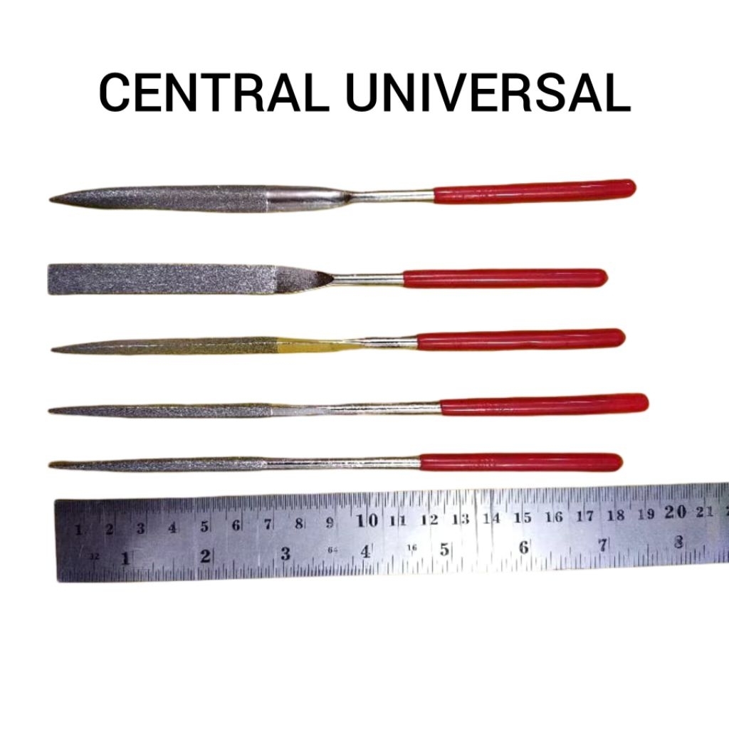 kikir diamond rata / lancip / alat kikir diamond / alat kikir permata ujung lancip rata