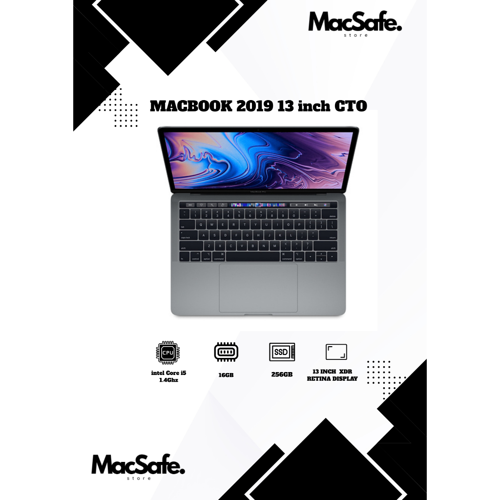 MACBOOK PRO 2019 13INCH CTO 16GB 256GB SECOND ORIGINAL