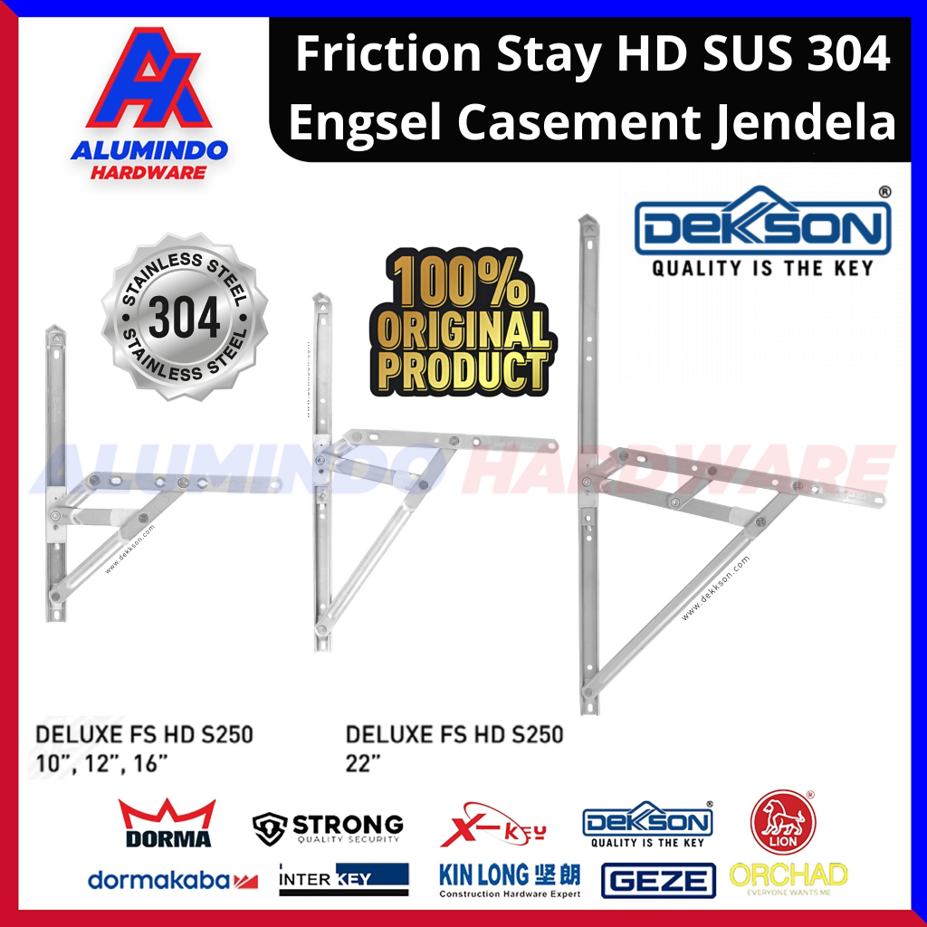 Friction Stay Dekson HD S250 Engsel Jendela Casement