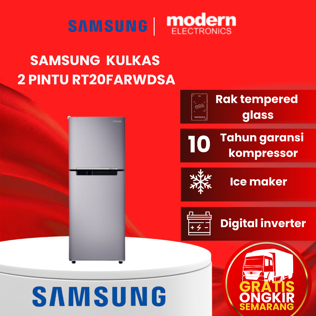 SAMSUNG Kulkas 2 Pintu RT20FARWDSA