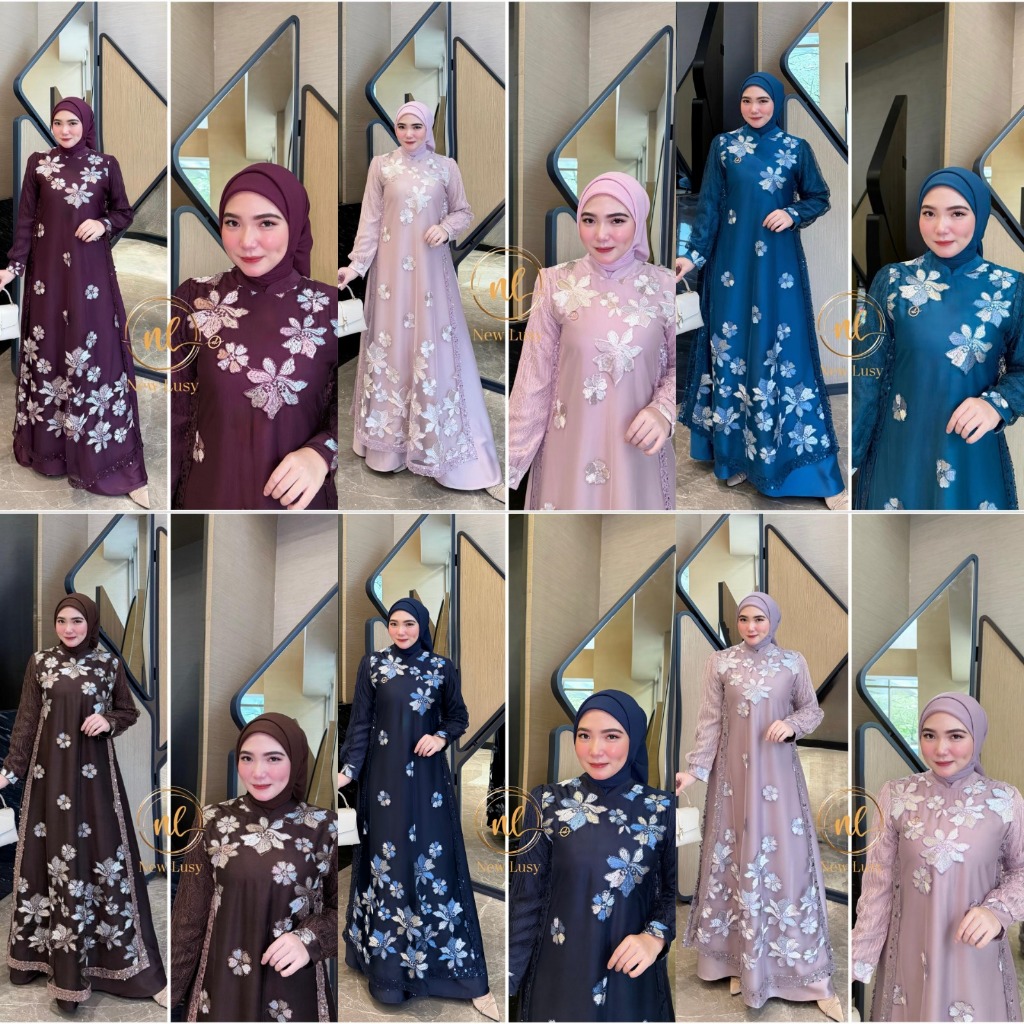 LuxuryFashion READY GAMIS DRESS WANITA ZARESKHA VOL 3 BY NEW LUSY BEST SELLER