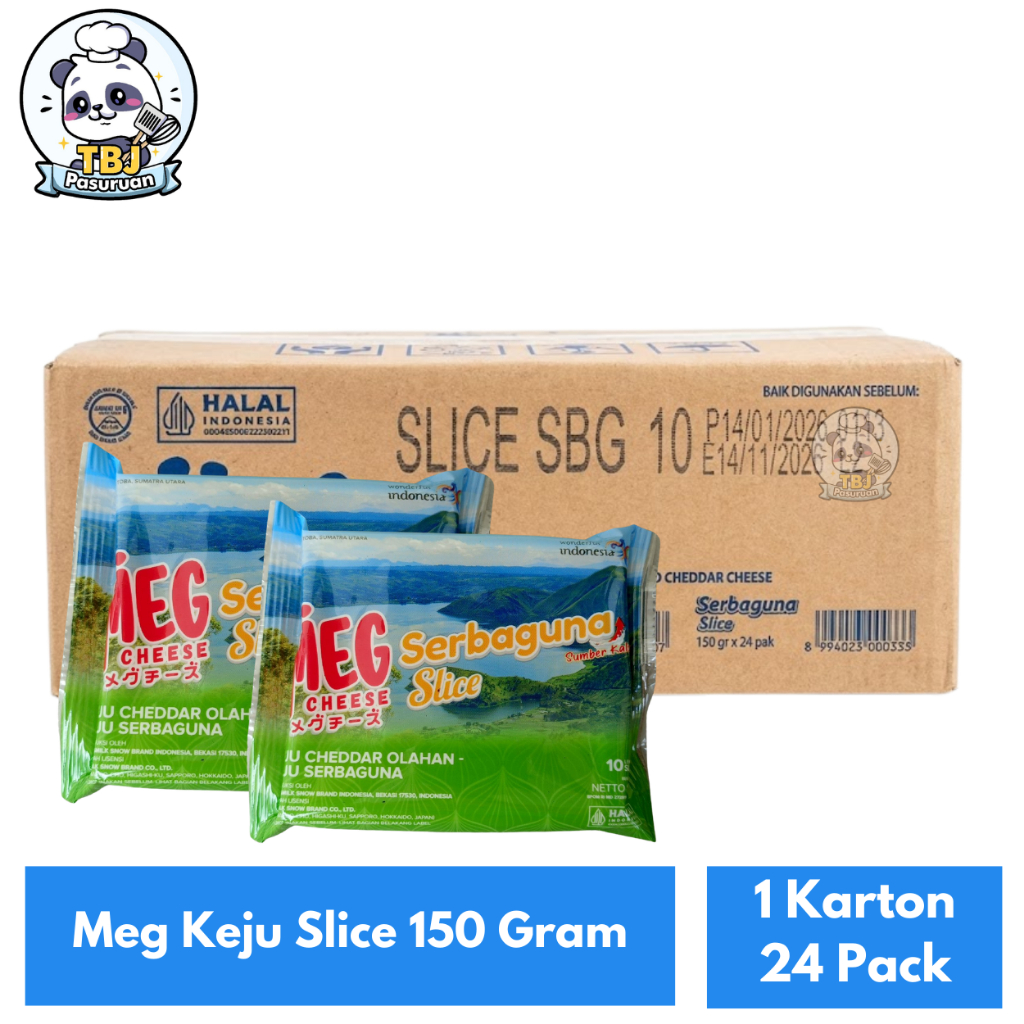 Meg Keju Slice 150 Gram Kemasan 1 Karton Isi 24 Pack