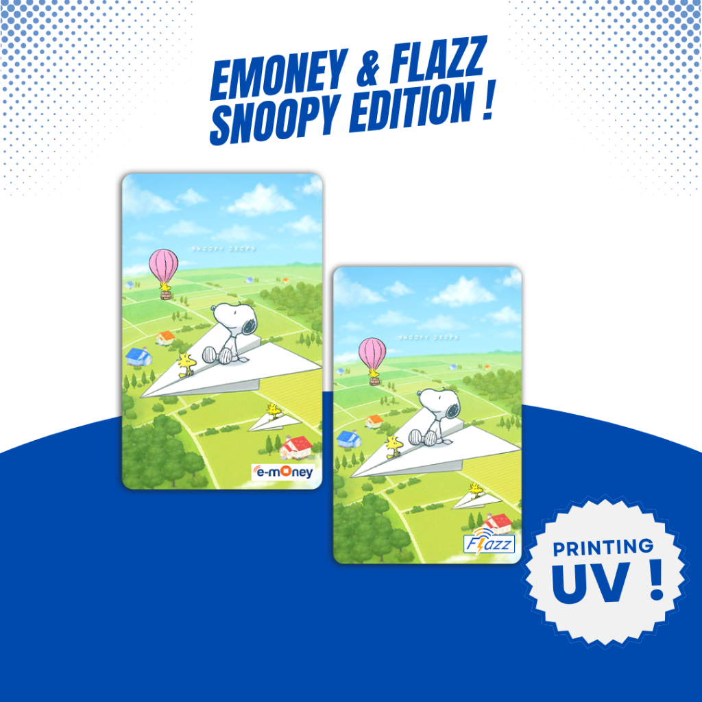 Kartu E-toll Emoney Mandiri / Flazz BCA Gen 2 Edisi Snoopy - Support NFC