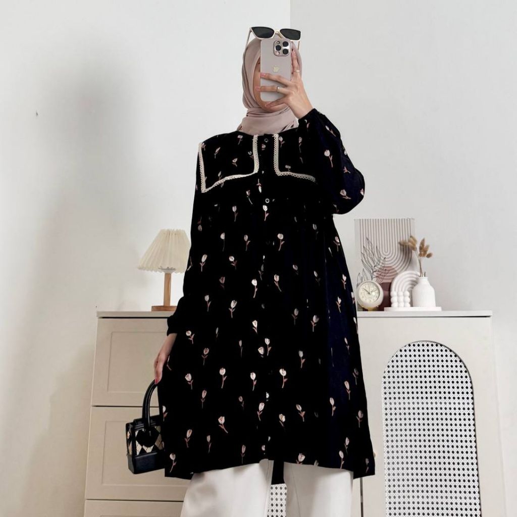 Blouse Tunik Atasan Wanita Bahan Rayon