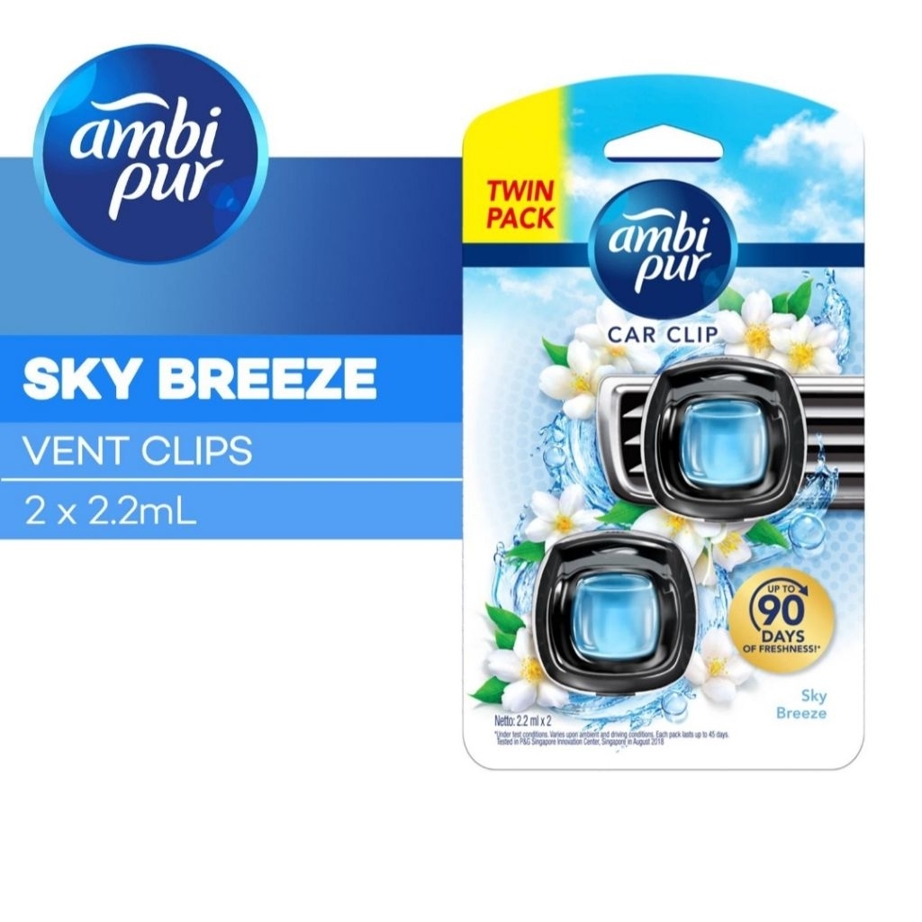 Ambipur Pengharum Mobil Sky Breeze 2.2ml 2 pcs AmbiPur Pewangi
