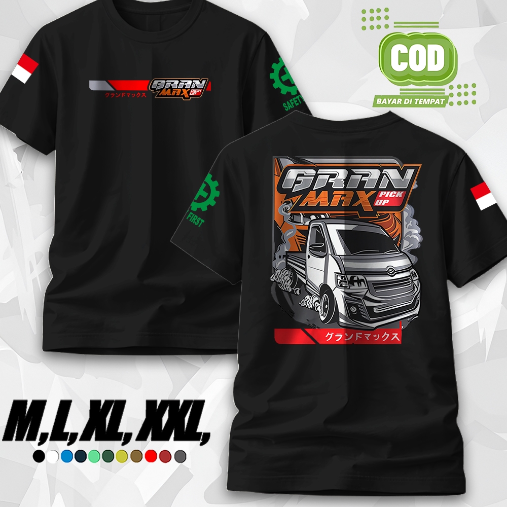 DONATELLO KAOS Gran Max Pickup Kaos Katun 24s Baju Driver Kaos Pilot Muda Indonesia Driver