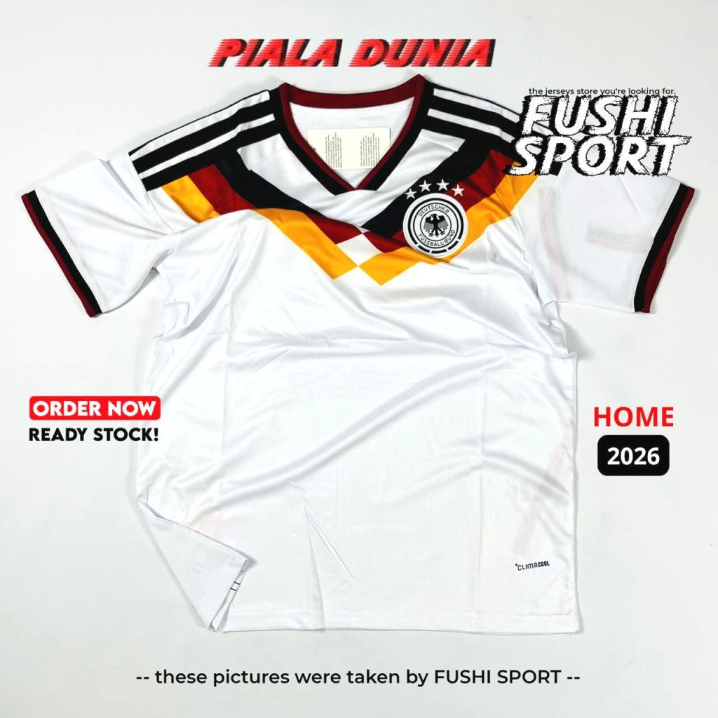 Jersey Baju Bola 2026 Jerman Home Piala Dunia Full Patch NEW