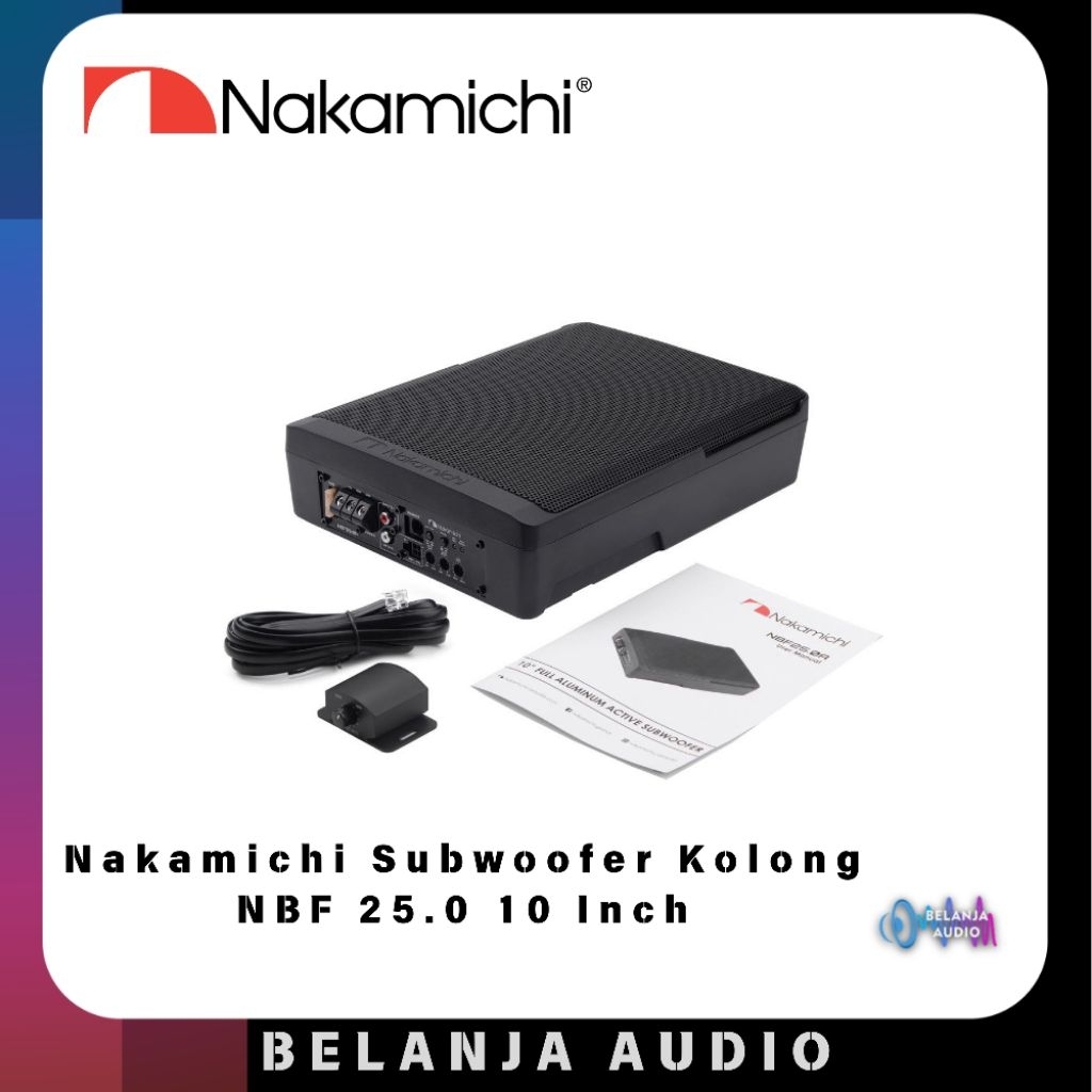 Nakamichi NBF 25.0 Subwoofer Kolong 10 Inch