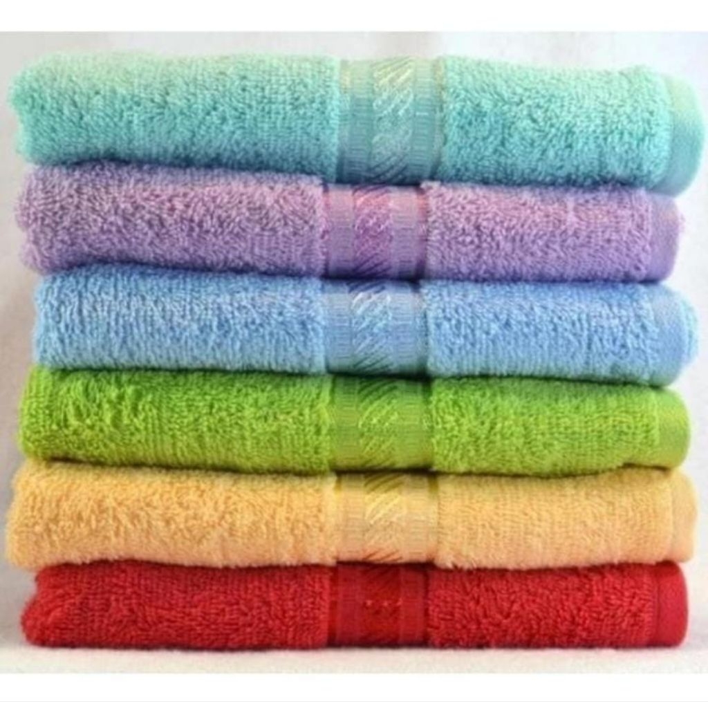 handuk merah putih 30x70 handuk lis merah putih