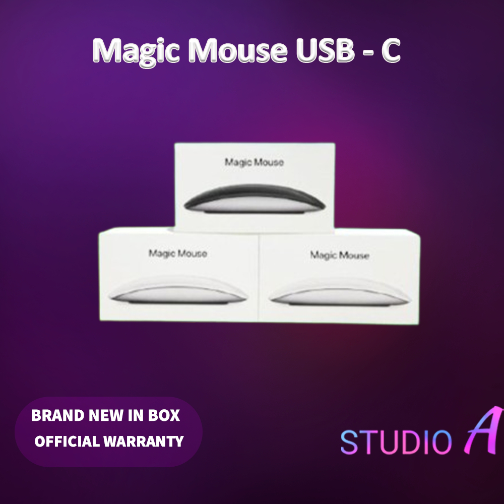 Apple Magic Mouse USB‑C Black Multi-Touch Surface