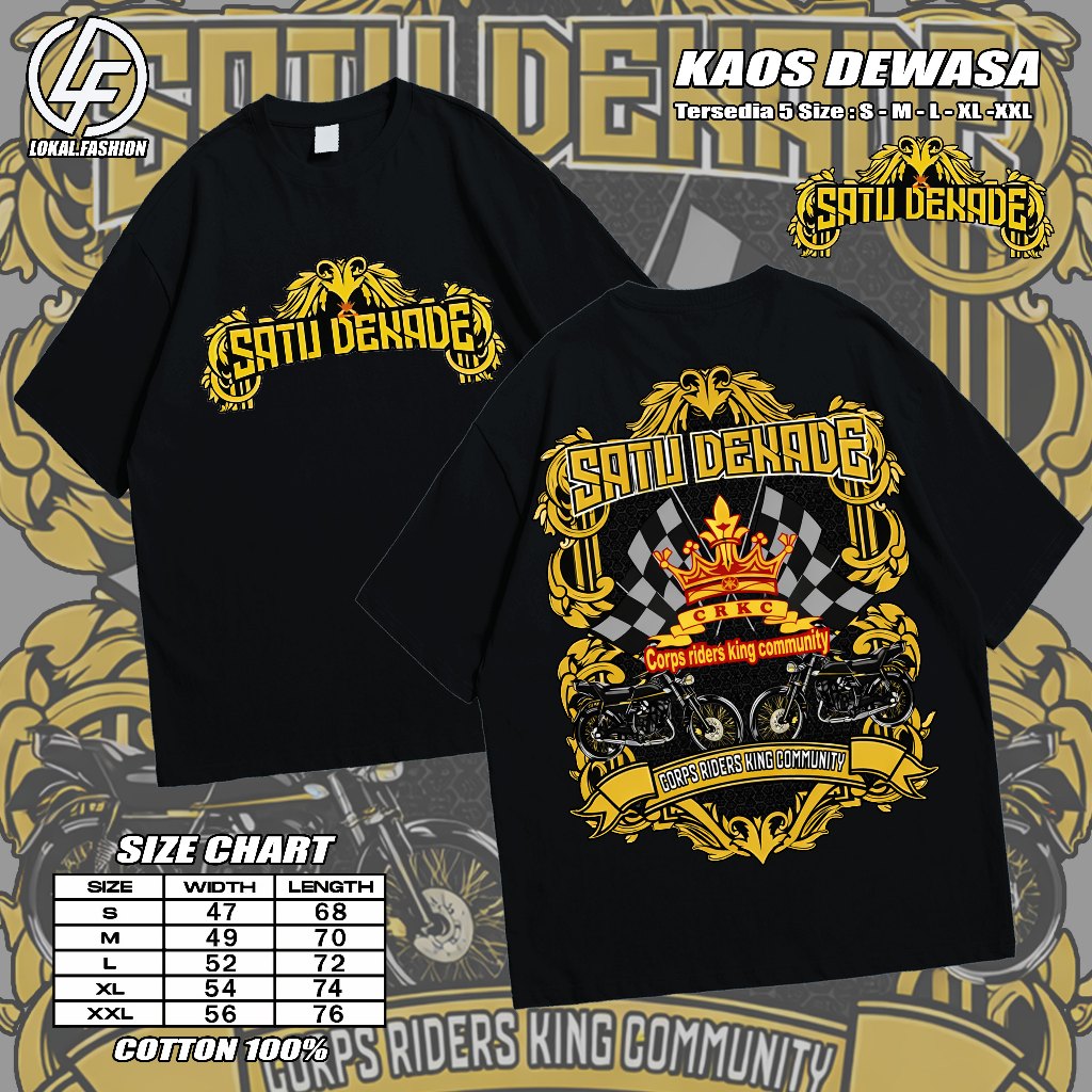 KAOS SATU DEKADE CRKC//KAOS RX KING ORIGINAL 2023