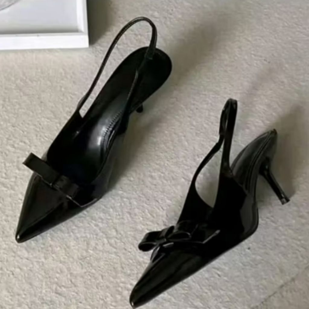 Sepatu heels wanita runcing elegant big size hak 7cm