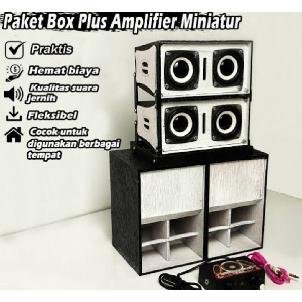 Paket Sound Miniatur Rumahan Siap Pakai (Baca Deskripsi)