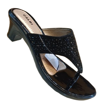 Calbi CRX 2053 1941 sandal jepit heels wanita motif permata mewah kasual formal perempuan Original