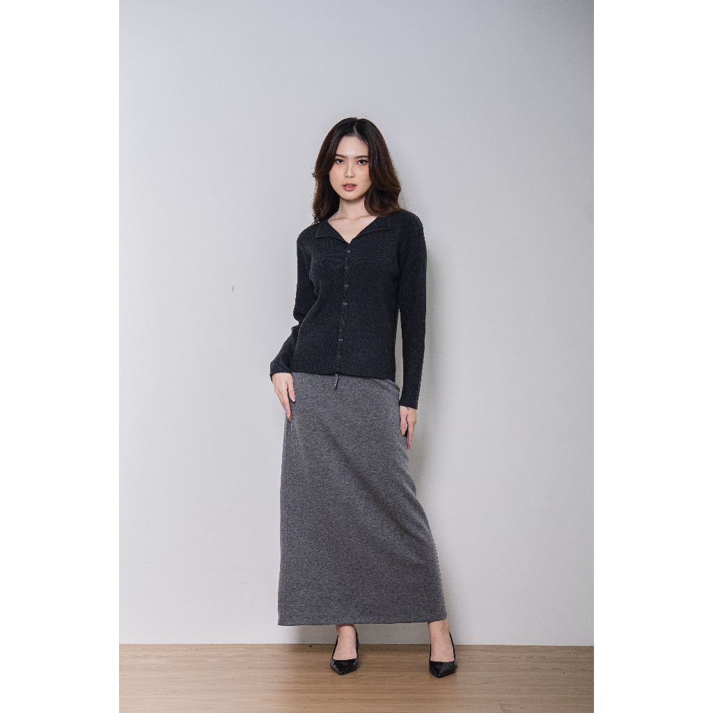 Rok Span Katun Wanita Premium | Rok Casual & Kerja Nyaman