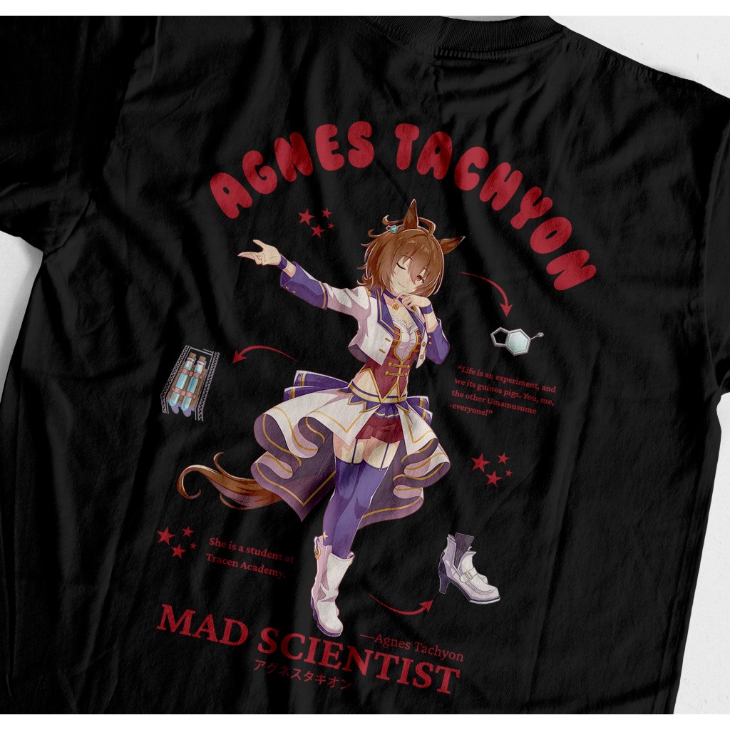 Heavyweight Agnes Tachyon Uma Musume 230 GSM Tshirt - Kaos Agnes Tachyon Cotton 20s