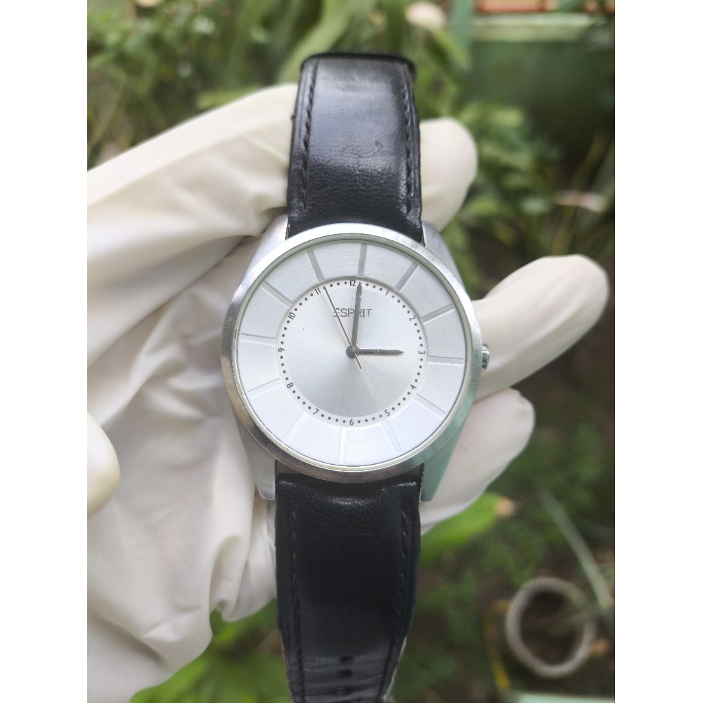 (Harga Net) Jam Tangan Esprit All Original Quartz Baterai Vintage Rare Mesin Normal Tinggal Pakai