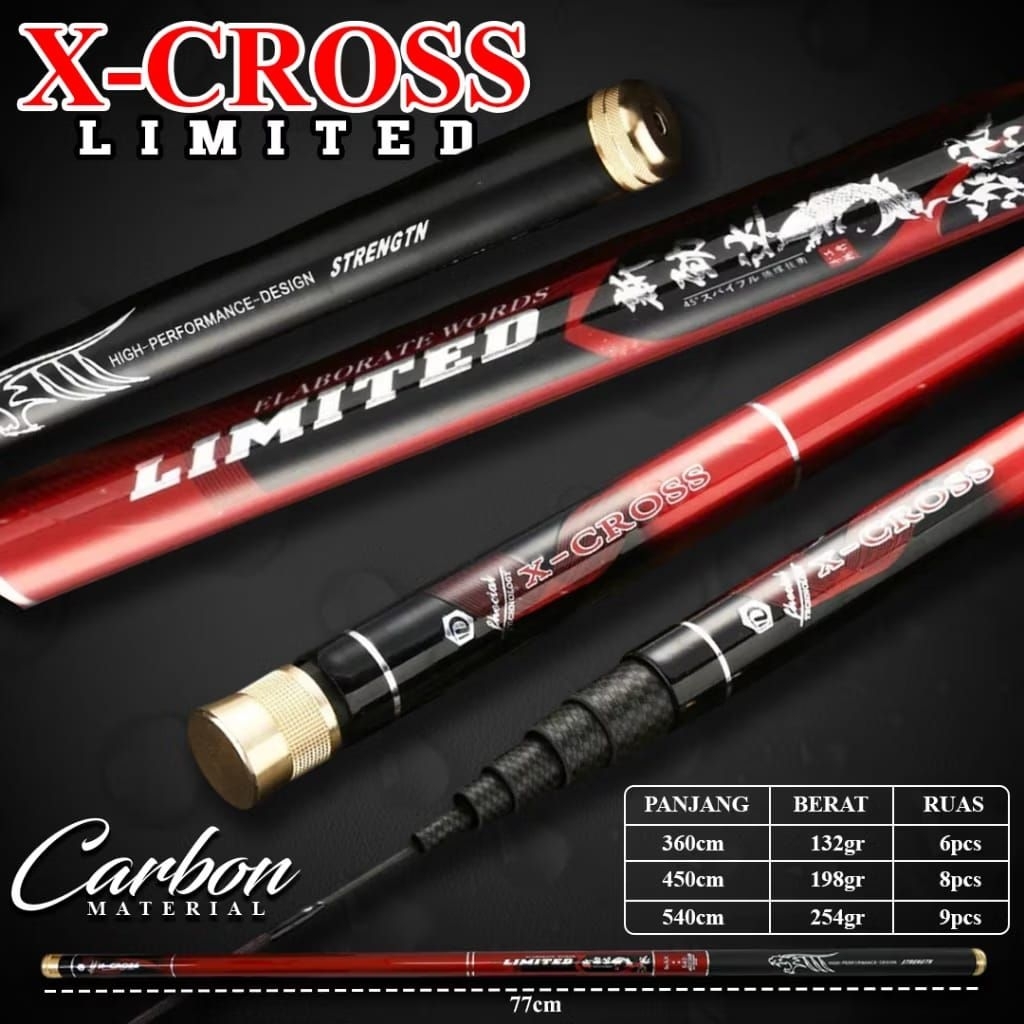 Tegek X Cross Limited 360 cm dan 450 cm