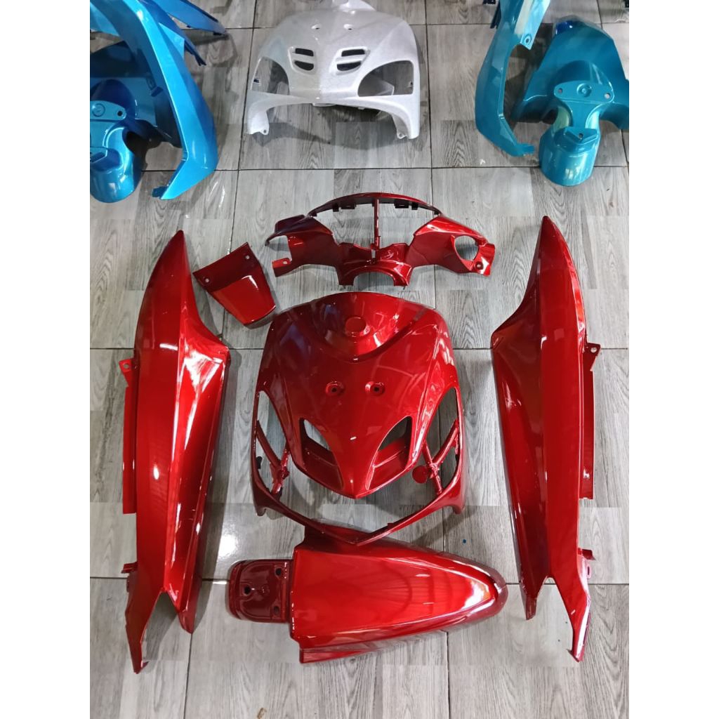 cover body halus Mio smile merah candy