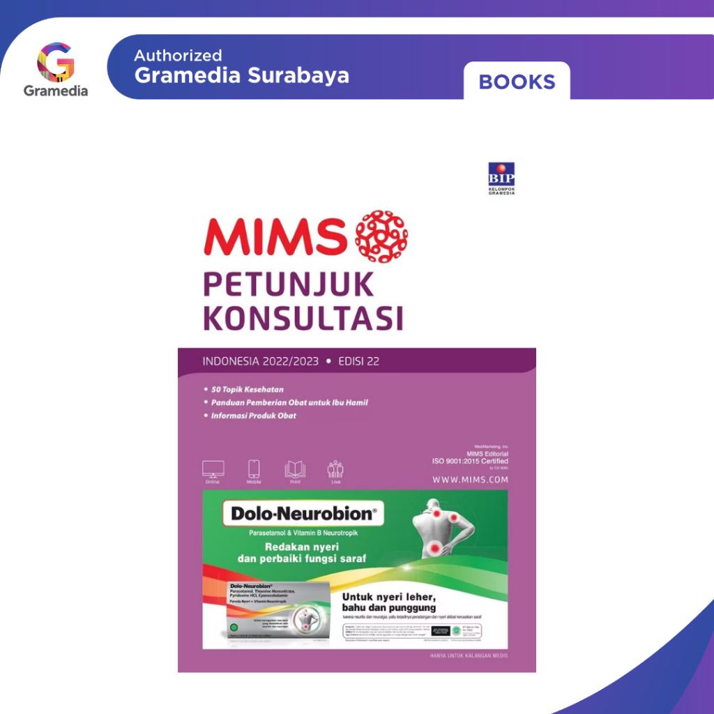 Gramedia Surabaya - Mims Petunjuk Konsultasi Edisi 22 Tahun 2022/2023