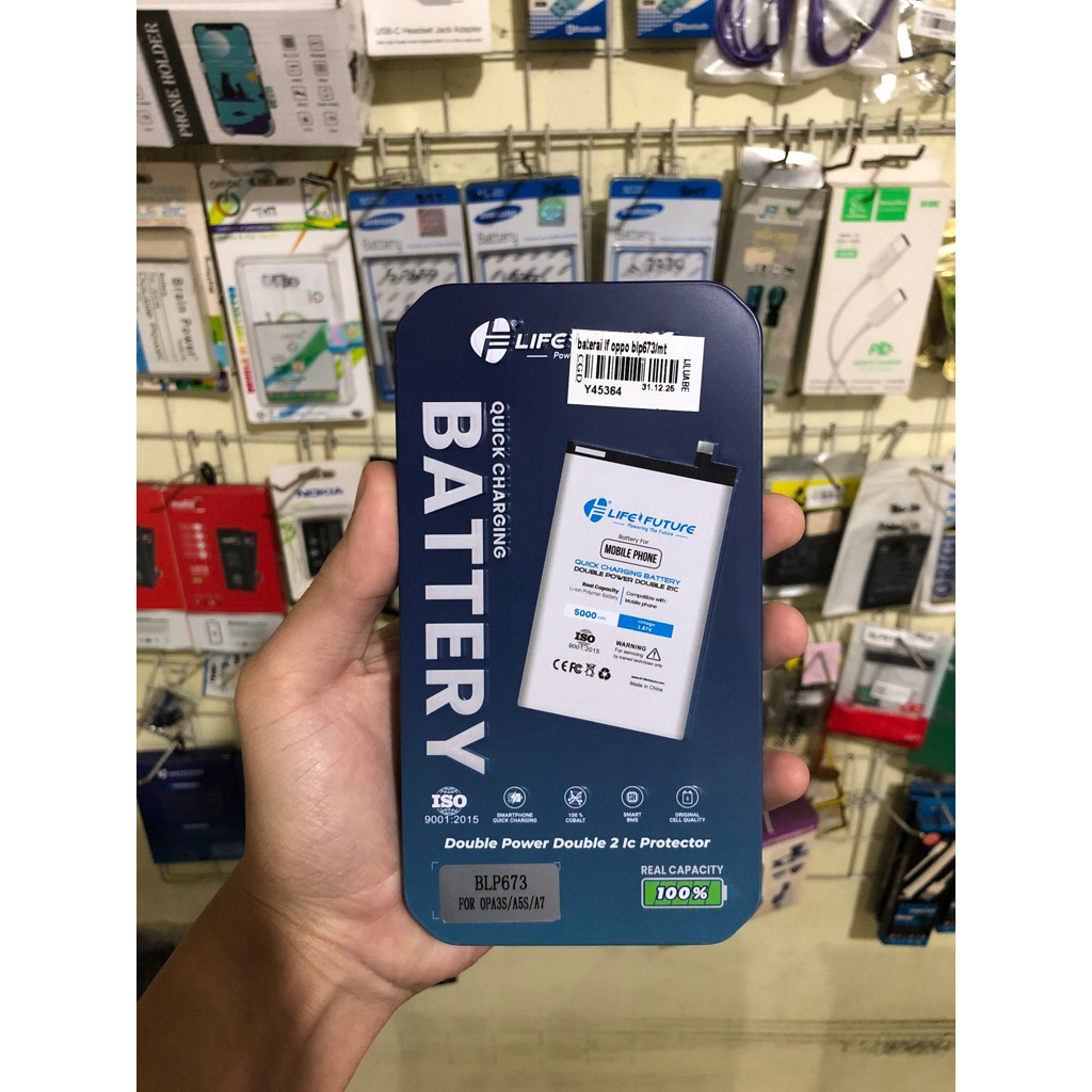 BATERAI OPPO A3S/A5S/A7 DOUBLE POWER LF